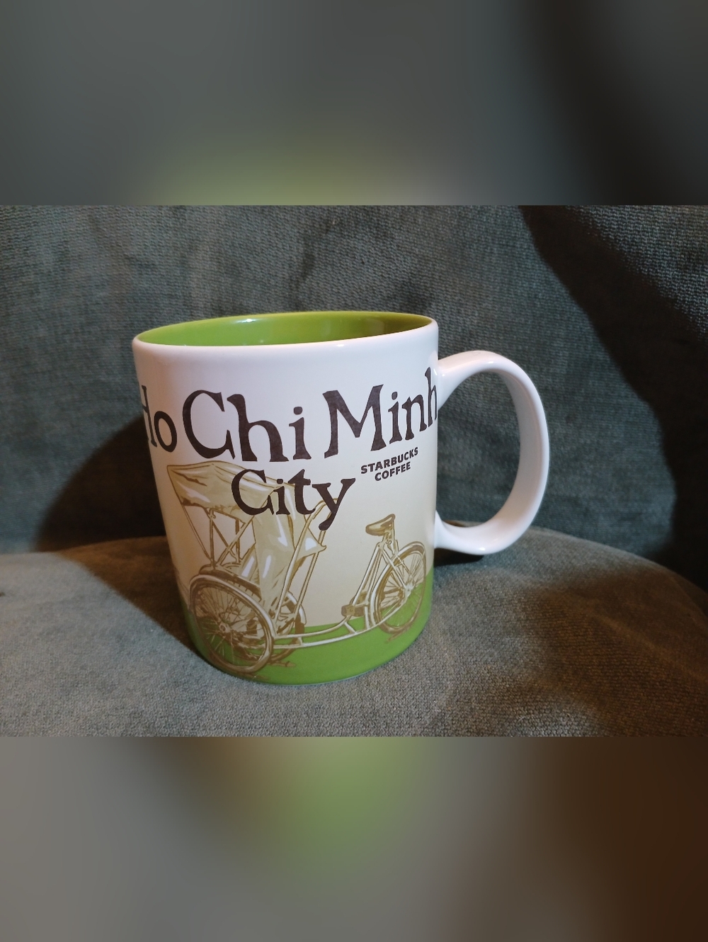 Starbucks Ho Chi Minh City Green Accent Ceramic Coffee Mug